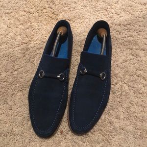Blue suede shoes